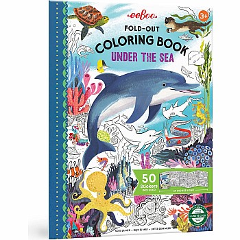 Fold Out Coloring Book, Under the Sea