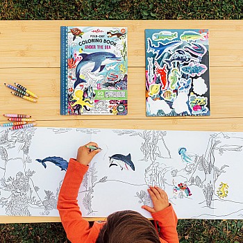 Fold Out Coloring Book, Under the Sea