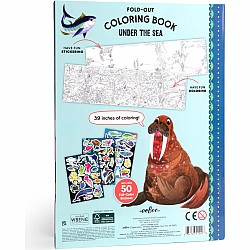 Fold Out Coloring Book, Under the Sea
