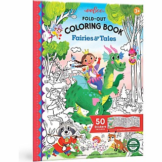Fairies and Tales (fold-out coloring book with stickers)
