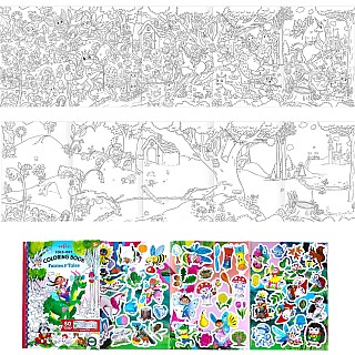Fairies and Tales (fold-out coloring book with stickers)