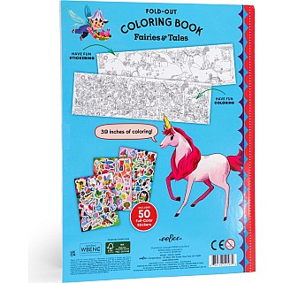 Fairies and Tales (fold-out coloring book with stickers)