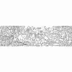 Color Pencil Mini Mural, Wild Animals