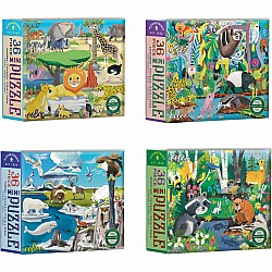 Wild Habitats 36 Piece Miniature Puzzle (assorted) 