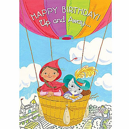 Little Red & Cat In Balloon Birthday