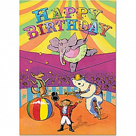 Hawkes Circus Birthday Card
