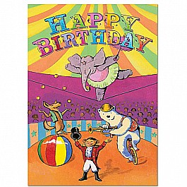 Hawkes Circus Birthday Card