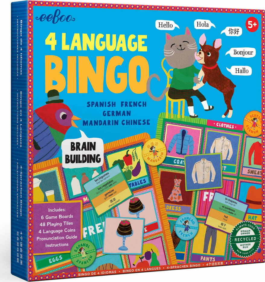 4 Language Bingo