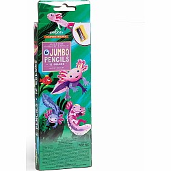 Jumbo Double Sided Pencils 6 ct, Axolotl