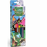 Dinosaur 6 Jumbo Double-Sided Pencils