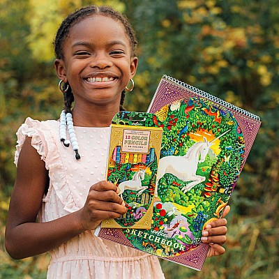 Unicorn Garden Special Pencils (12 color pencils -  double-sided )