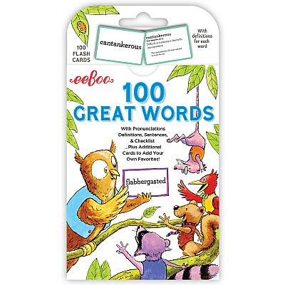 100 Great Words Vocabulary Flash Cards