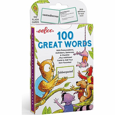 100 Great Words Vocabulary Flash Cards