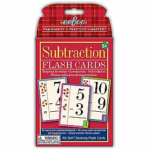 eeboo Subtraction Flash Cards