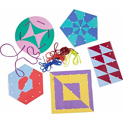 Shapes & Patterns Lacing Cards