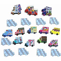 Trucks and Bus Little Memory Matching Game