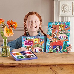 Yumi's Mushroom House 36ct Oil Pastels