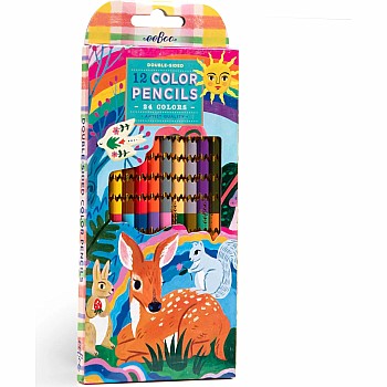 Double Sided Color Pencils 12 ct, Fawn & Sun 