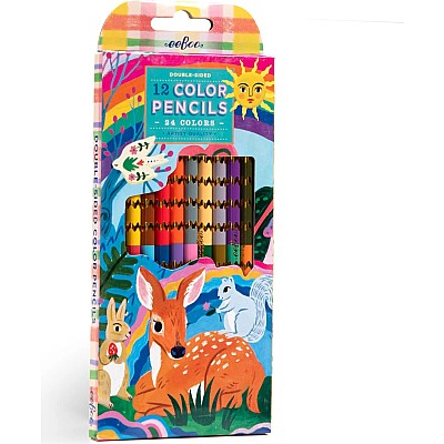 Fawn & Sun 12 Double Sided Color Pencils