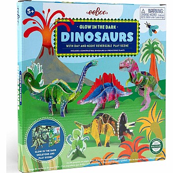 Dino 3D Glow in the Dark Play Pretend Set