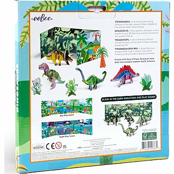 Dino 3D Glow in the Dark Play Pretend Set