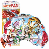 Artist Paper Fan - Mushrooms