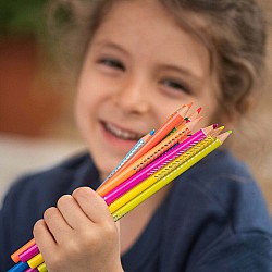 Zodiac, 12 Fluorescent Color Pencils