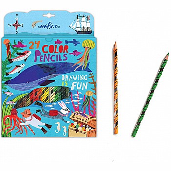 In the Sea, 24 ct Color Pencils