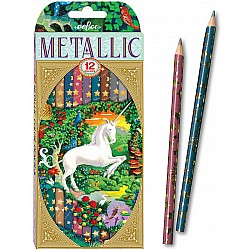 Unicorn, 12 ct Metallic Pencils