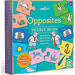 Eeboo "Opposites Pairs" (2 Pc 25 in 1 Puzzle)