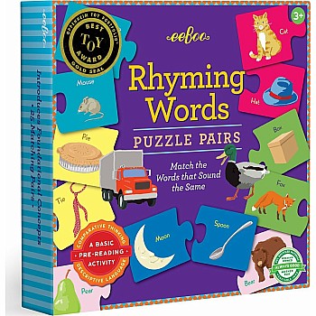 Eeboo "Rhyming Pairs" (2 Pc 50 in 1 Puzzle)
