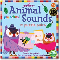 Preschool Animal Sounds Puzzle Pairs