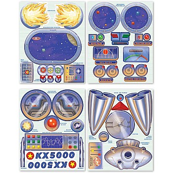 Spaceship Pretend Play Stickers