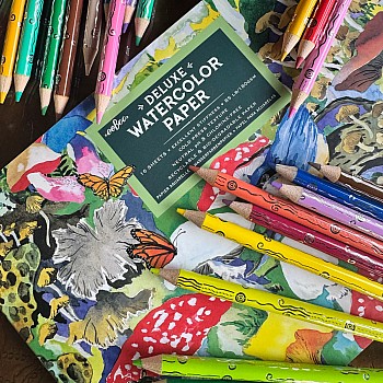 Mushroom 24 Watercolor Pencils