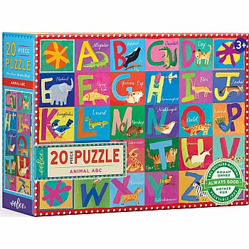 Animal ABC 20 Piece Big Puzzle