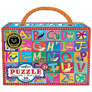 Animal Alphabet 20 Piece Puzzle - Eureka Puzzles