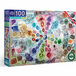 Love of Crystals and Gems 100 Piece Puzzle