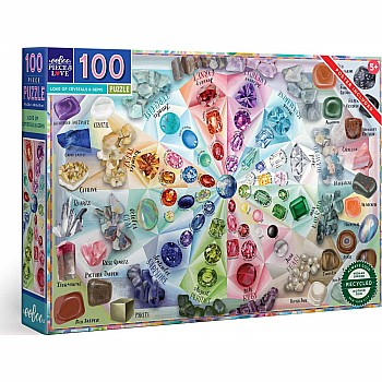 Eeboo "Love of Crystals and Gems" (100 Pc Puzzle)