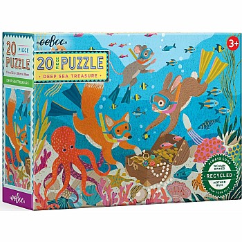 Eeboo "Deep Sea Treasure" (20 Pc Jumbo Puzzle)