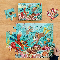 Eeboo "Deep Sea Treasure" (20 Pc Jumbo Puzzle)