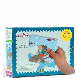 Eeboo "Deep Sea Treasure" (20 Pc Jumbo Puzzle)