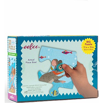 Eeboo "Deep Sea Treasure" (20 Pc Jumbo Puzzle)