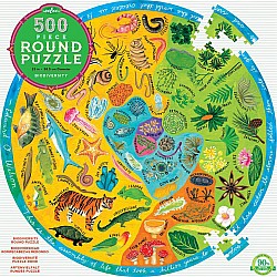 Eeboo "Biodiversity" (500 Pc Round Puzzle)