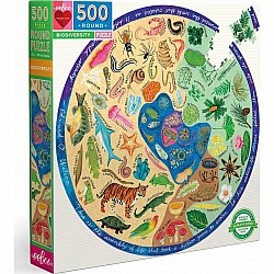 Biodiversity 500 Piece Round Puzzle