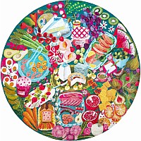 Charcuterie 500 Piece Round Puzzle