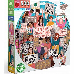 Climate Action 500 Piece Round Puzzle