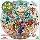500 Piece Round Puzzle, Crazy Bug Bouquet