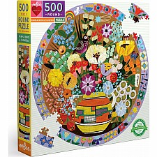 Purple Bird & Flowers -  500 Piece