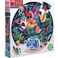 Still Life With Flowers 500 Piece Round Puzzle