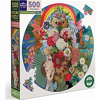 Theatre of Flowers 500 Piece Round Puzzle
